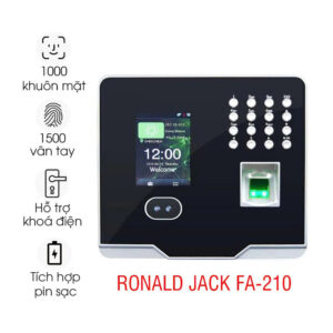 Máy chấm công khuôn mặt, vân tay RONALD JACK FA-210